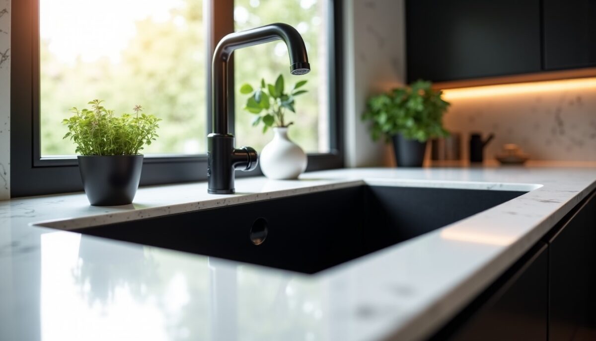 Entretien optimal d’un évier en résine noire : astuces et conseils pour un éclat durable